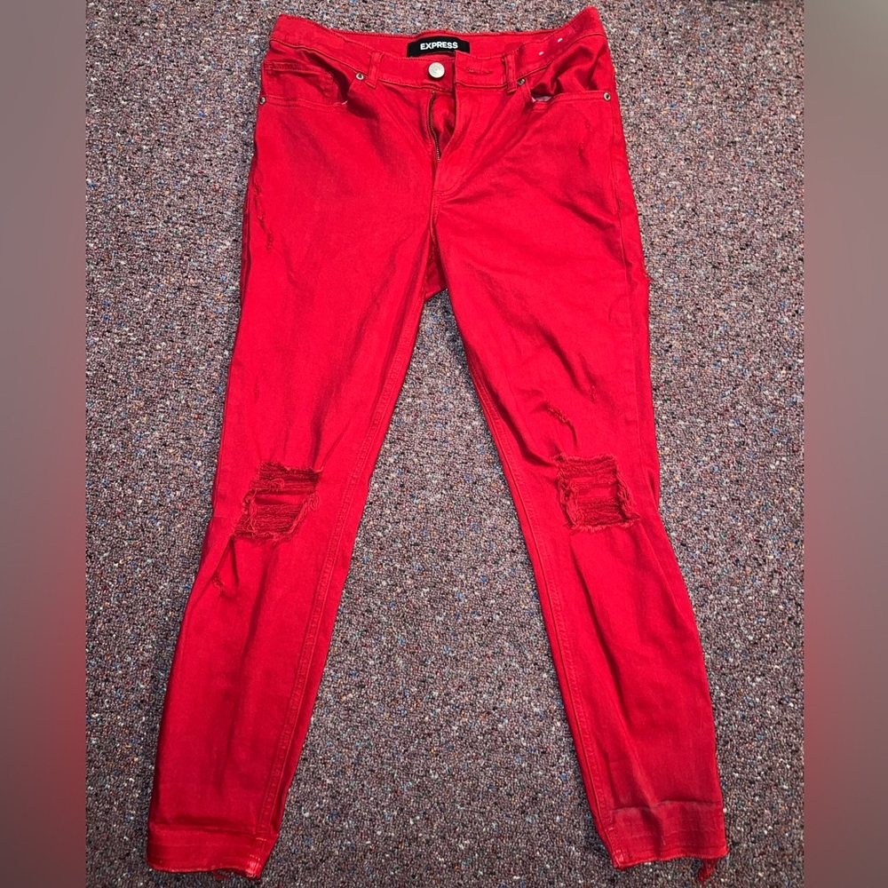 Express Red Denim